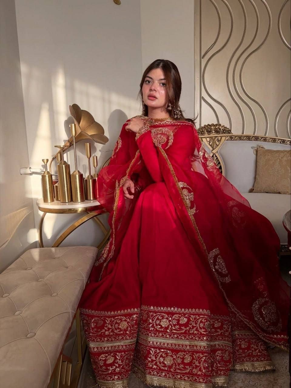 Regal Embroidered Anarkali Ensemble for Grand Festive Celebrations
