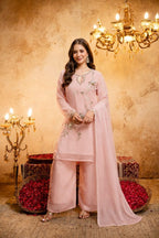 Pastel Perfection Floral Embroidered Festive Suit Ensemble
