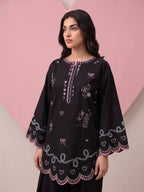 Playful Embroidered Short Kurta and Scalloped Palazzo Set