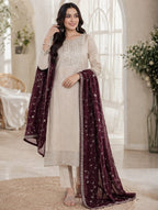 Regal Embroidered Kurta Set with Artisanal Dupatta