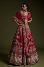 Traditional Bridal Silk Lehenga Set with Heavy Zardosi Work - Surat Wholesale Ethnic Wear (Photo 2)