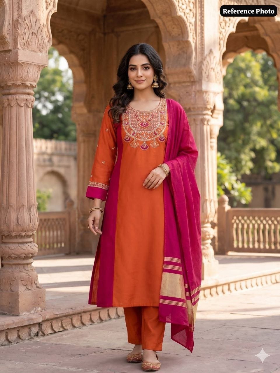 Royal Heritage Embroidered Kurta Set With Zari Dupatta - Surat Wholesale Ethnic Wear (Photo 2)