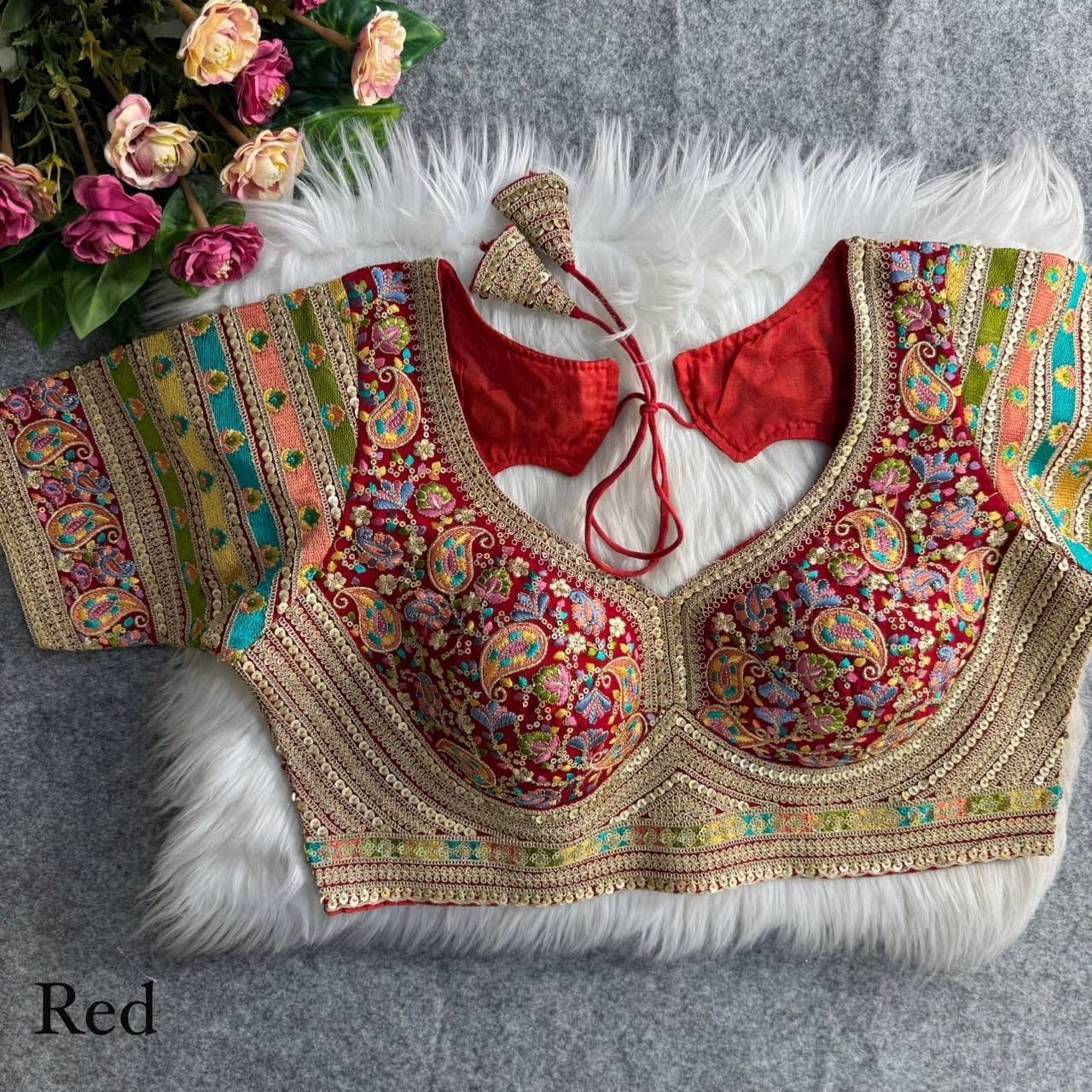 Royal Heritage Intricately Embroidered Festive Blouse Collection