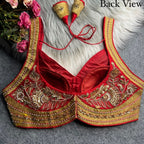 Opulent Luxury Heavy Zari Embroidered Sleeveless Blouse