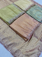 Exquisite Green with Designer Saree Set