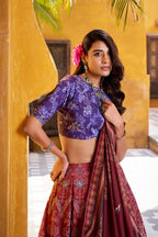 Printed Bandhani Motif Lehenga Choli Set with Sweetheart Neckline - Surat Wholesale Ethnic Wear (Photo 3)