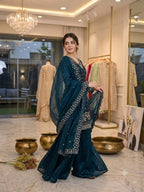Regal Embroidered Palazzo Suit for Grand Festive Celebrations