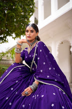 Traditional Bandhani Print Flared Lehenga Choli with Lace Border Dupatta