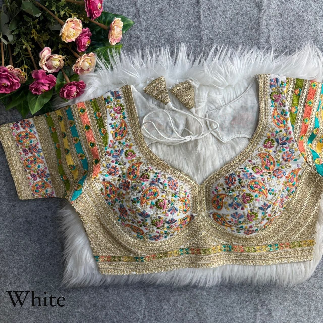 Royal Heritage Intricately Embroidered Festive Blouse Collection