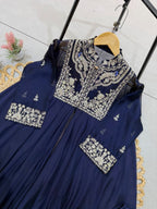 Royal Heritage Embroidered Anarkali Ensemble With Intricate Craftsmanship