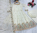 Royal Heritage Embroidered Anarkali Ensemble With Intricate Floral Craftsmanship - Surat Wholesale Ethnic Wear (Photo 3)