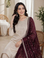 Regal Embroidered Kurta Set with Artisanal Dupatta