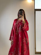 Royal Heritage Intricately Embroidered Kurta and Palazzo Set