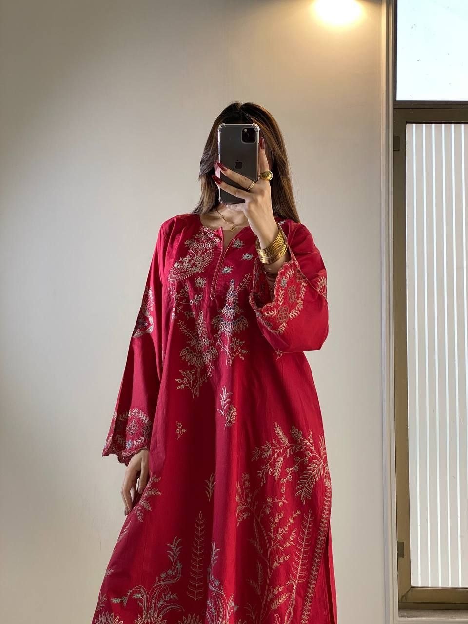 Royal Heritage Intricately Embroidered Kurta and Palazzo Set