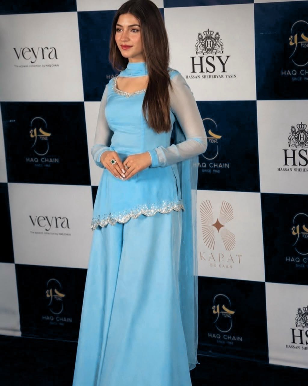Royal Heritage Embroidered Peplum Sharara Ensemble with Delicate Scalloped Detailing - Surat Wholesale Ethnic Wear (Photo 3)