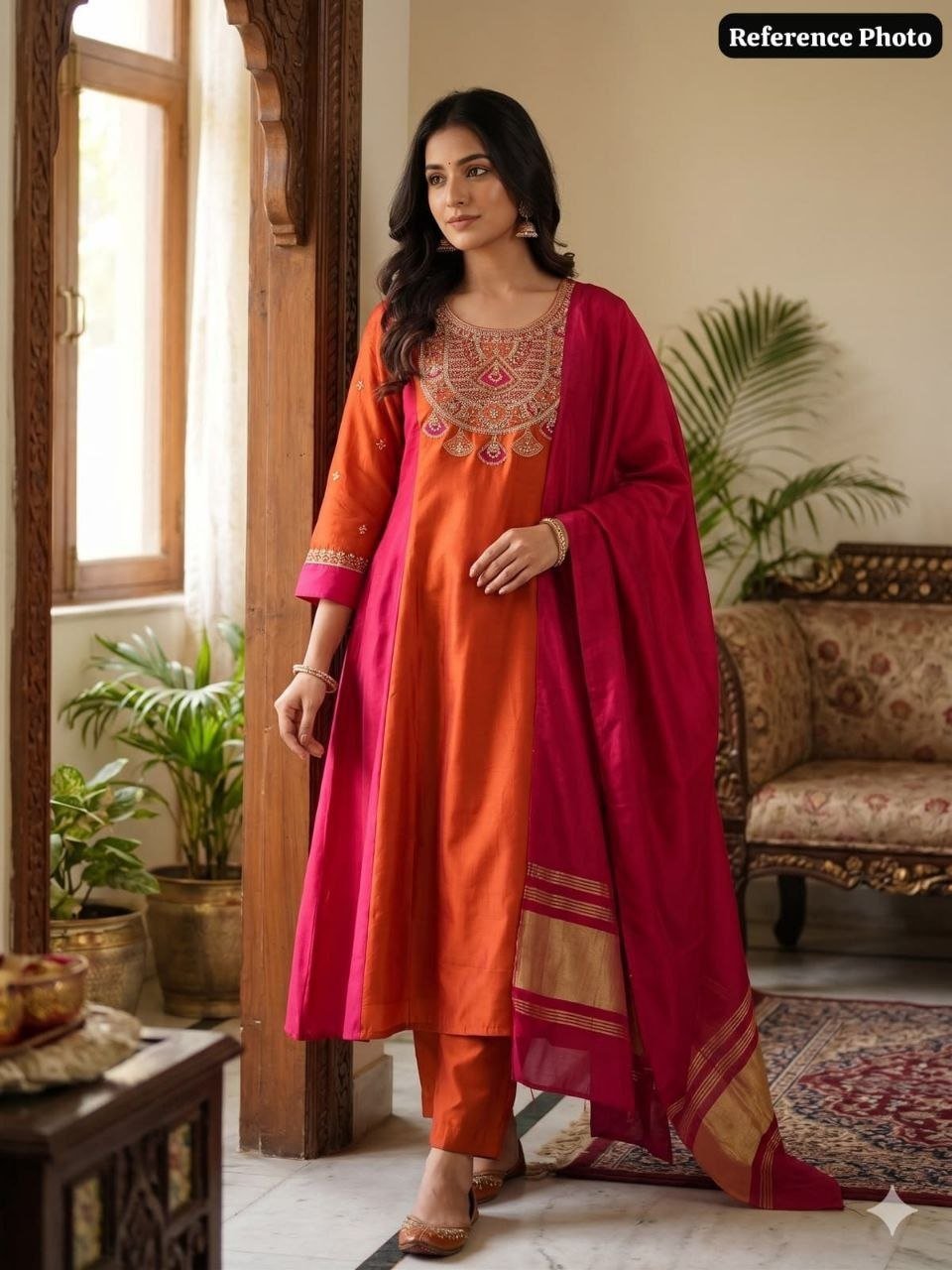 Royal Heritage Embroidered Kurta Set With Zari Dupatta - Surat Wholesale Ethnic Wear (Photo 3)