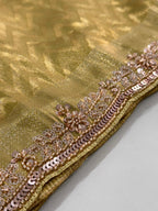 Exquisite Green with Designer Saree Set