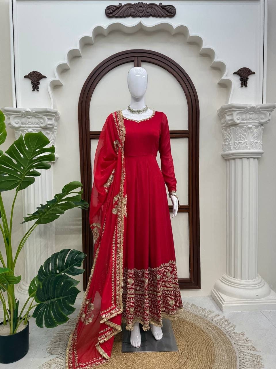 Regal Embroidered Anarkali Ensemble for Grand Festive Celebrations