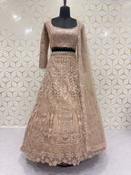 Intricate Chikankari Sequined Net Lehenga Set with Embellished Belt - Surat Wholesale Ethnic Wear (Photo 4)