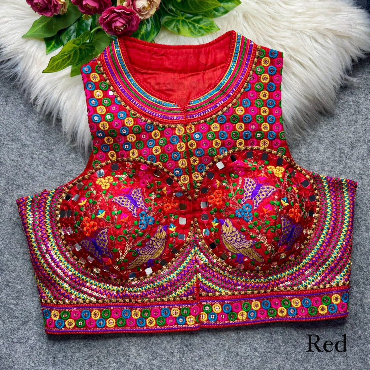 Celebrate Traditon In Every Stitch With Our Exquisite Hand Embroidered Heritage Blouse