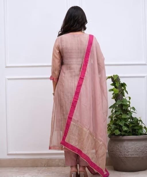 Contemporary Embroidered Draped Kurta Set