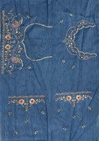 Artisanal Floral Embroidery Ensemble with Regal Heritage Detailing