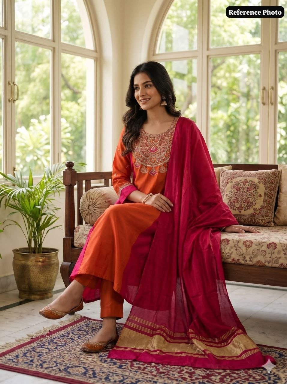 Royal Heritage Embroidered Kurta Set With Zari Dupatta - Surat Wholesale Ethnic Wear (Photo 4)