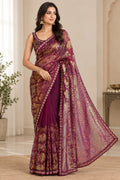 Artisanal Woven Splendor with Intricate Golden Motifs