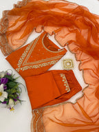 Regal Tradition Embroidered Ethnic Suit Set with Delicate Artisanal Detailing - Surat Wholesale Ethnic Wear (Photo 4)