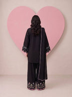 Playful Embroidered Short Kurta and Scalloped Palazzo Set
