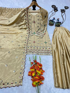 Sparkle The Night In This Exquisite Heavy Work Sharara Suit