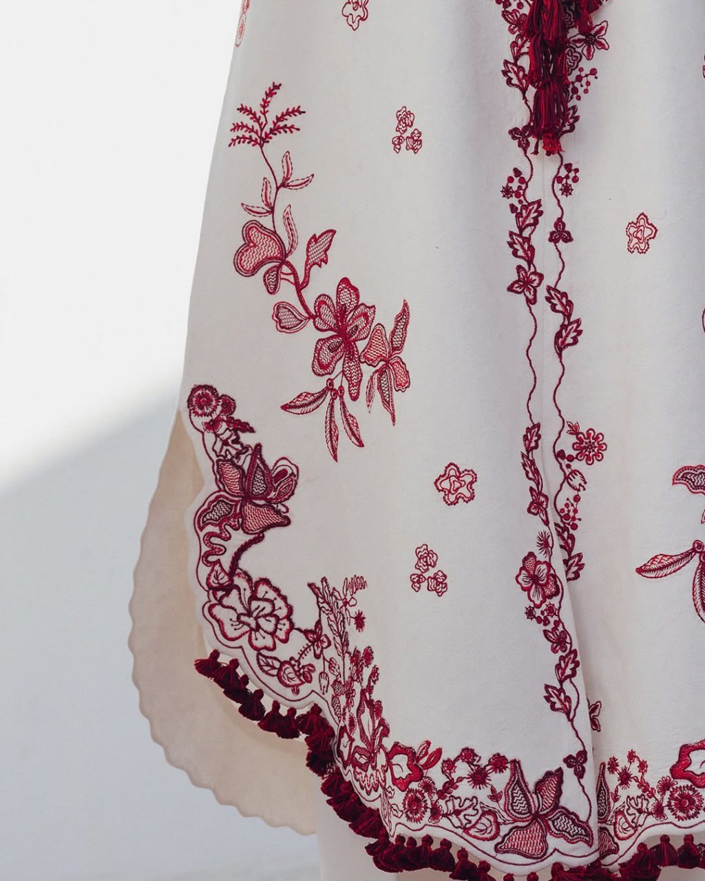 Contemporary Floral Embroidered Suit with Delicate Sheer Dupatta