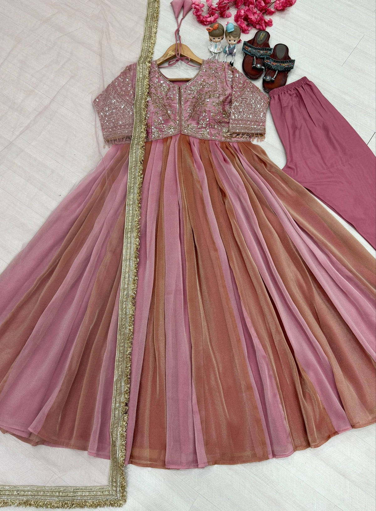 Regal Embroidered Anarkali Ensemble for Grand Festivities