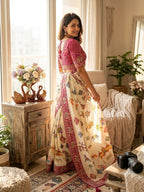 Royal Heritage Artisanal Motif Saree with Intricate Borders
