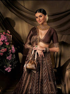 Intricate Zari Embroidered Silk Lehenga Set with Matching Dupatta - Surat Wholesale Ethnic Wear (Photo 4)