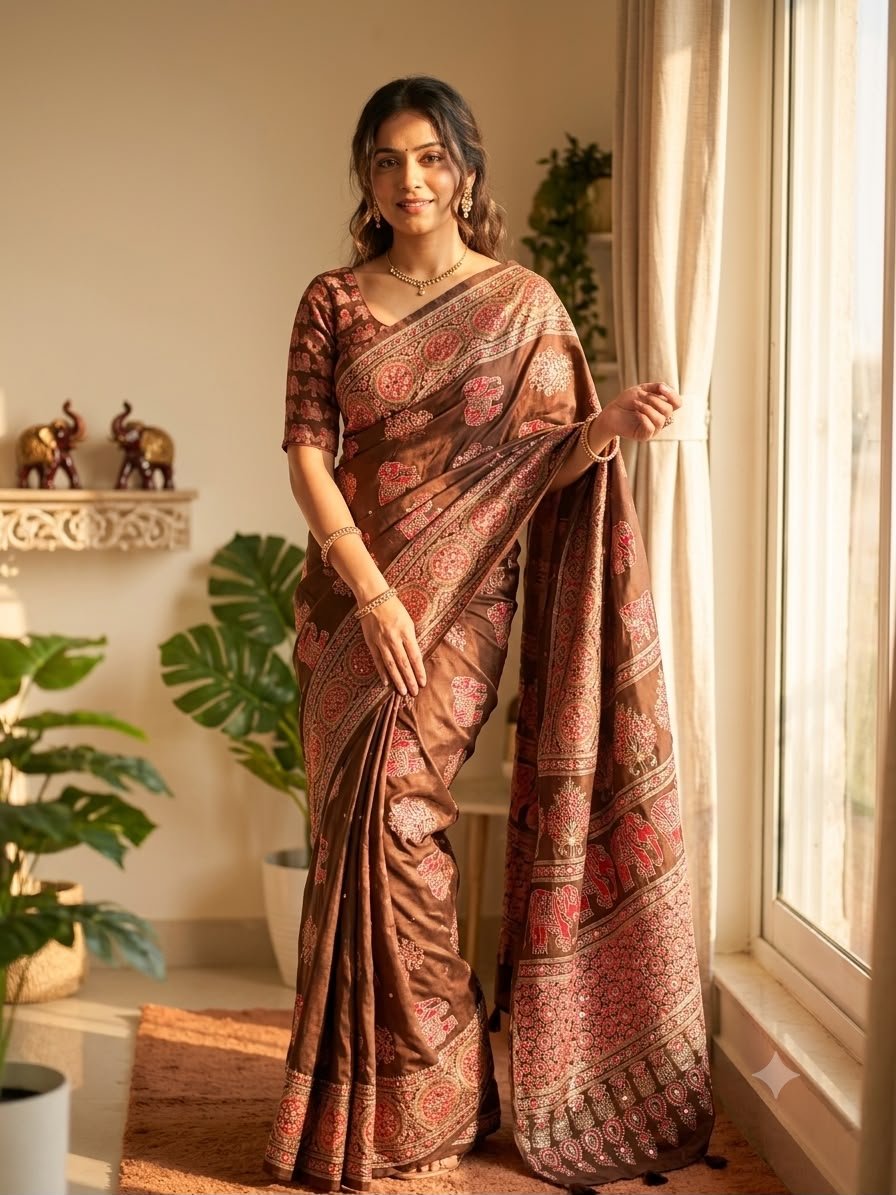 Royal Heritage Intricate Motif Saree for Timeless Celebrations - Surat Wholesale Ethnic Wear (Photo 3)