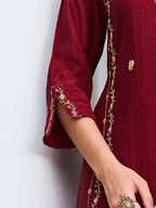 Royal Heritage Embroidered Kurta Set with Ornate Dupatta - Surat Wholesale Ethnic Wear (Photo 4)