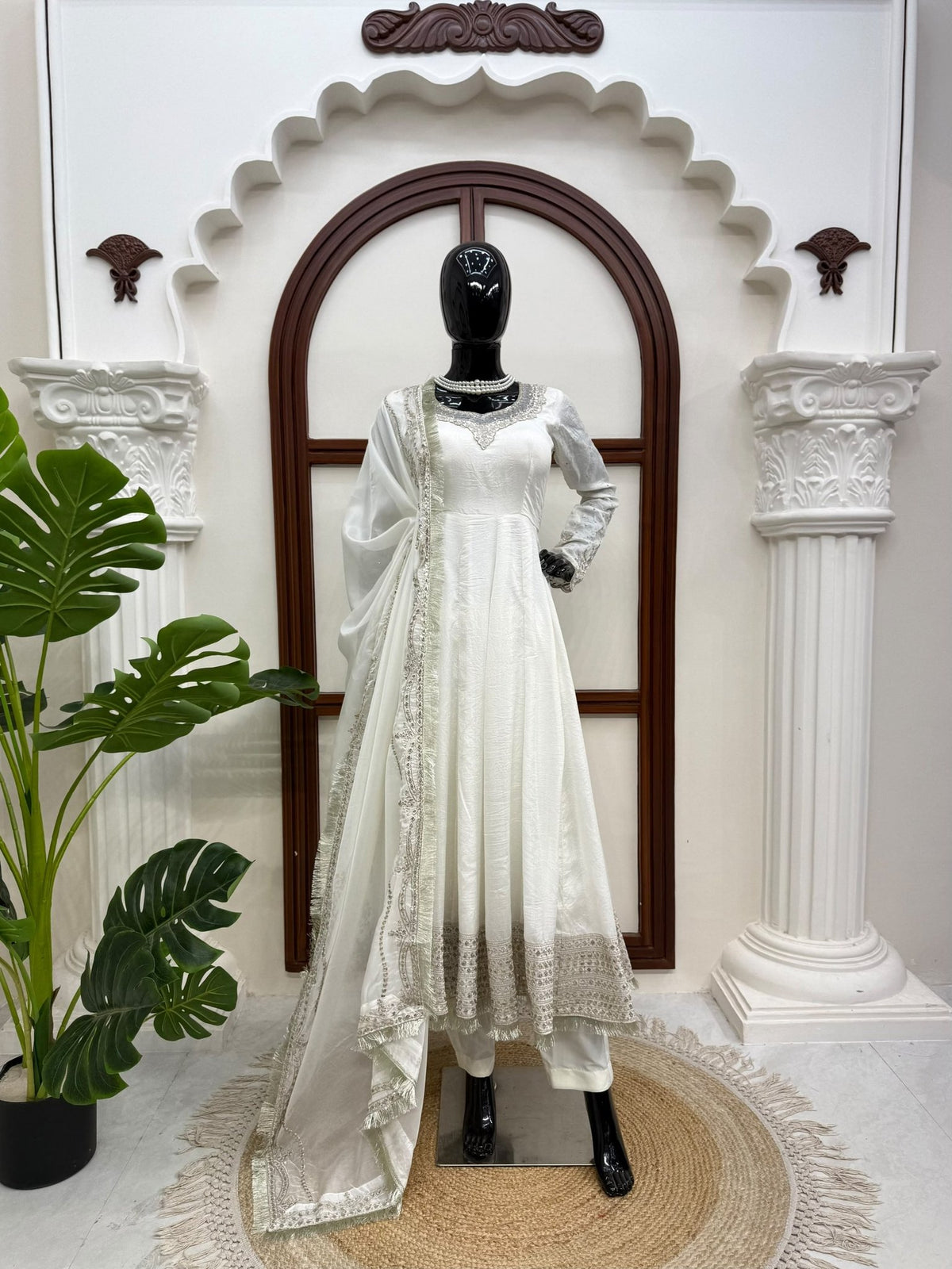 Regal Embroidered Anarkali Ensemble for Timeless Festive Celebrations