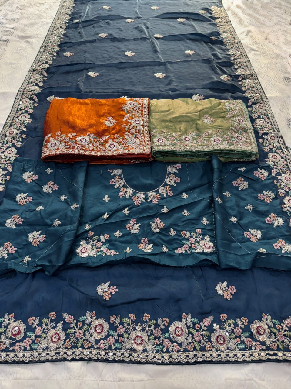 Timeless Floral Embellished Sarees Crafted for Sophisticated Celebrations