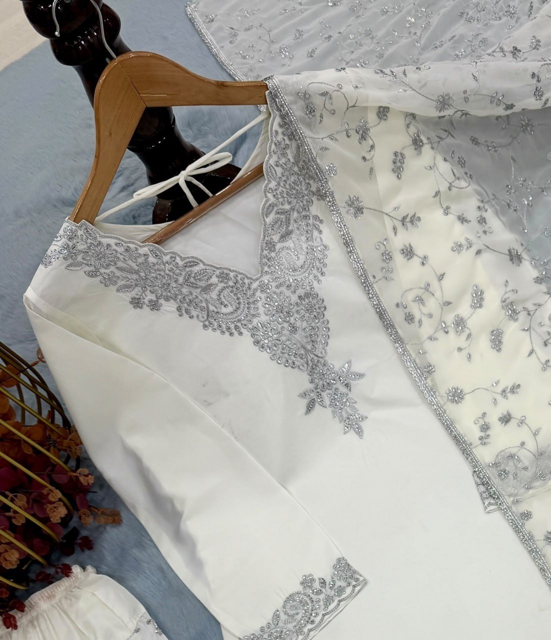Regal Heritage Embroidered Ensemble for Timeless Festive Celebrations