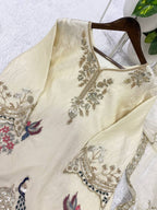 Regal Heritage Scenic Embroidered Palazzo Suit