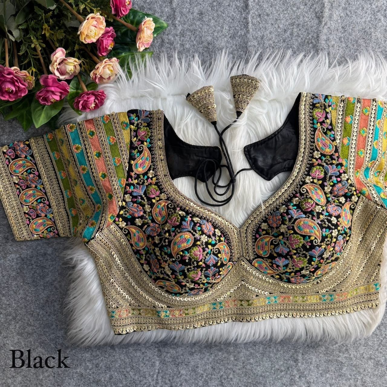 Royal Heritage Intricately Embroidered Festive Blouse Collection