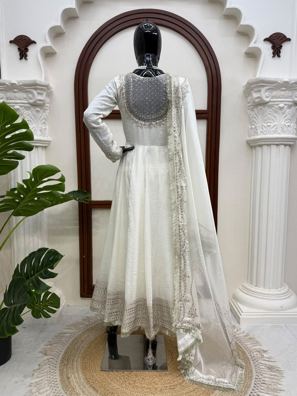 Regal Embroidered Anarkali Ensemble for Timeless Festive Celebrations