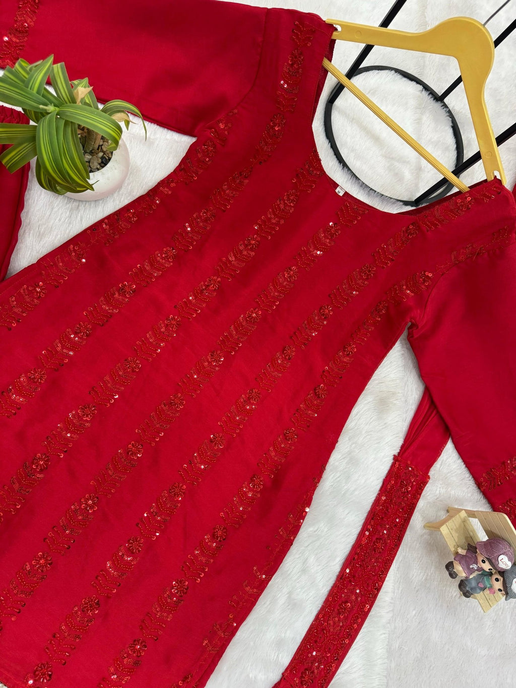 Regal Embellished Palazzo Ensemble for Festive Celebrations