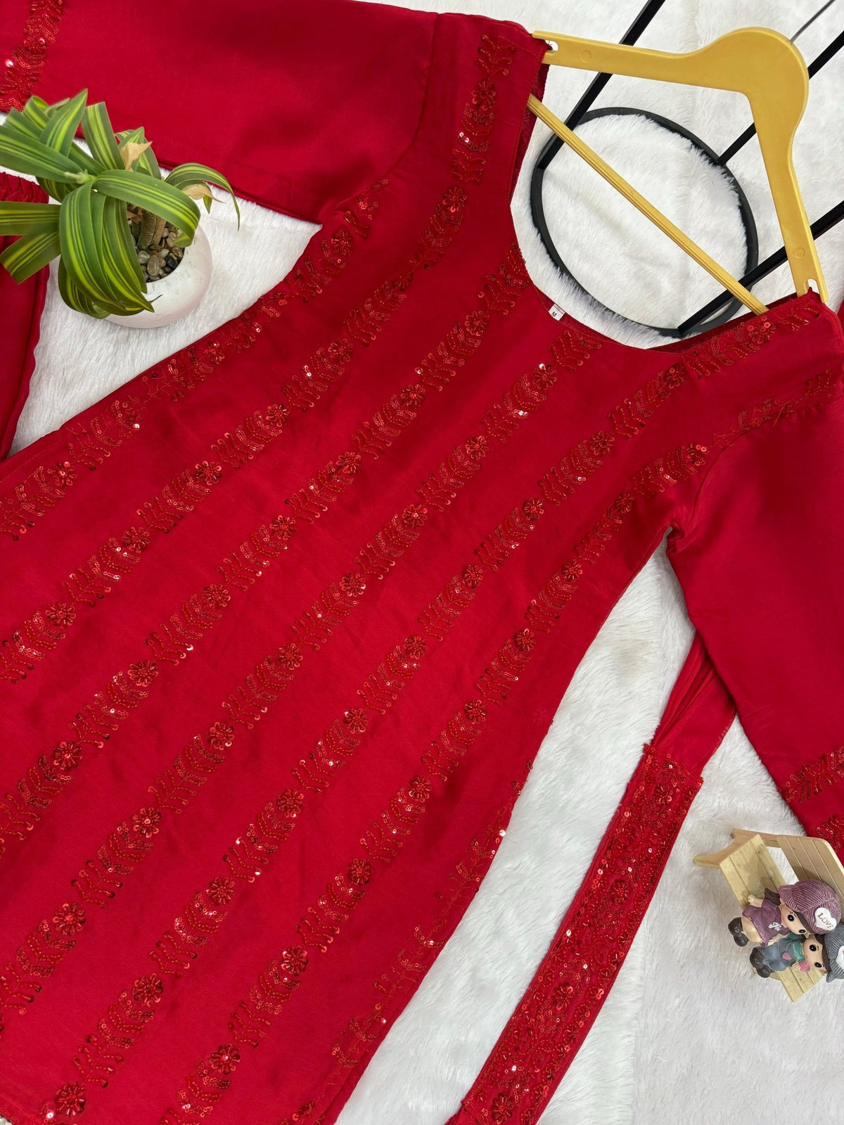 Regal Embellished Palazzo Ensemble for Festive Celebrations
