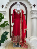 Regal Embroidered Anarkali Ensemble for Grand Festive Celebrations
