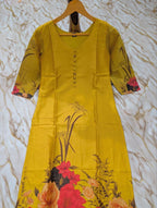 Garden Floral Romance Printed Kurta Set with Ethereal Dupatta