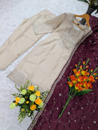 Regal Embroidered Kurta Set with Artisanal Dupatta
