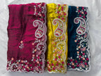 Artisanal Paisley Embroidered Saree for Timeless Celebrations