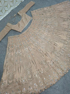 Intricately Embroidered Mirror Work Flared Lehenga Choli with Dupatta - Surat Wholesale Ethnic Wear (Photo 5)